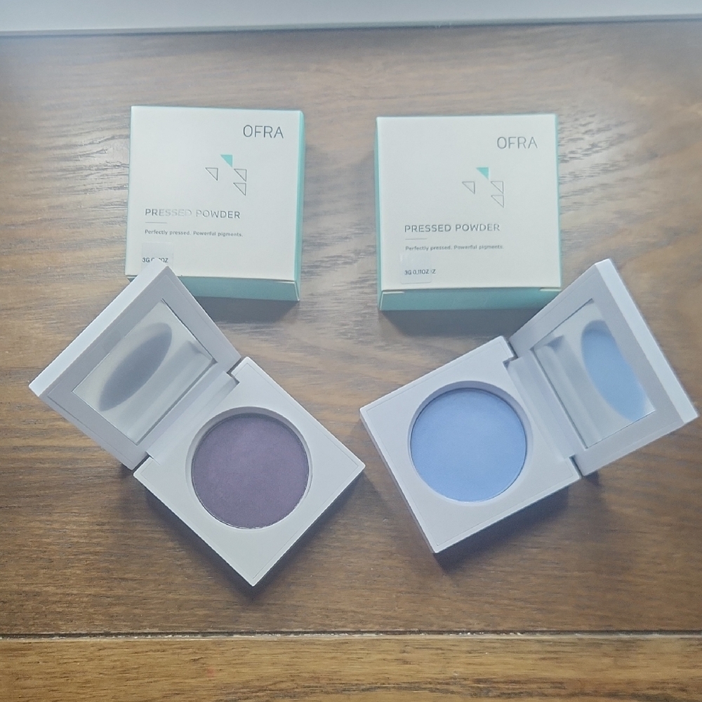 OFRA Pressed Powder Duo — Lavender Purple & Pale Blue Shades